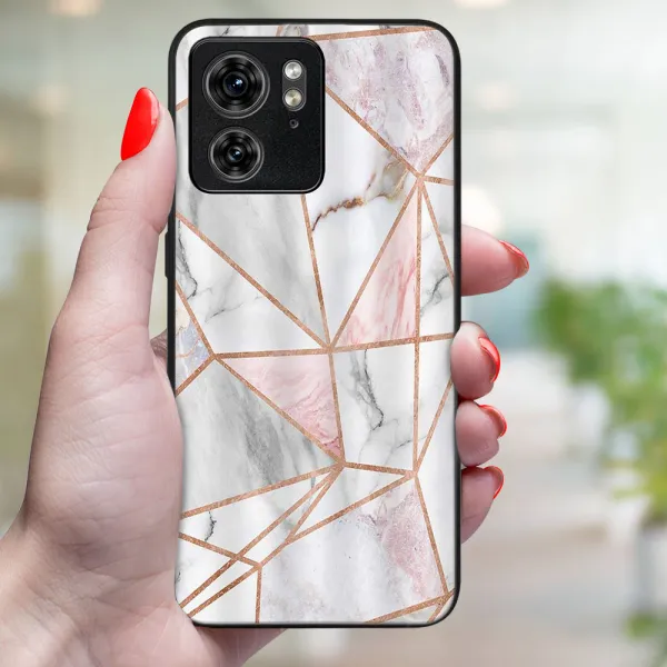 MY ART Ochranný kryt pre Motorola Edge 40 PINK MARBLE (143)