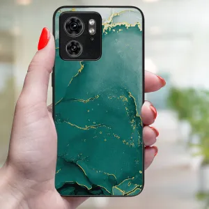 MY ART Ochranný kryt pre Motorola Edge 40 GREEN MARBLE (145)