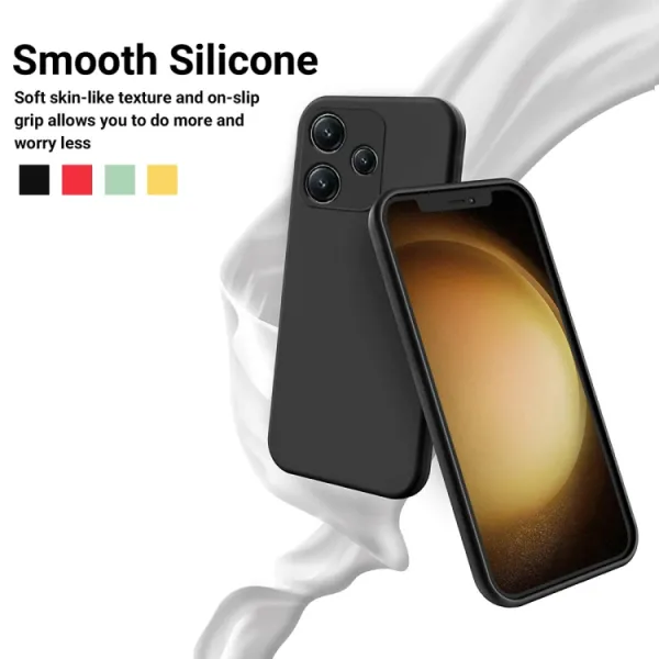 RUBBER Ochranný kryt pre Xiaomi Redmi 12 5G čierny