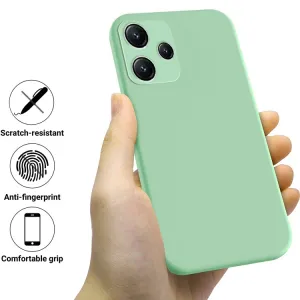 RUBBER Ochranný kryt pre Xiaomi Redmi 12 5G zelený