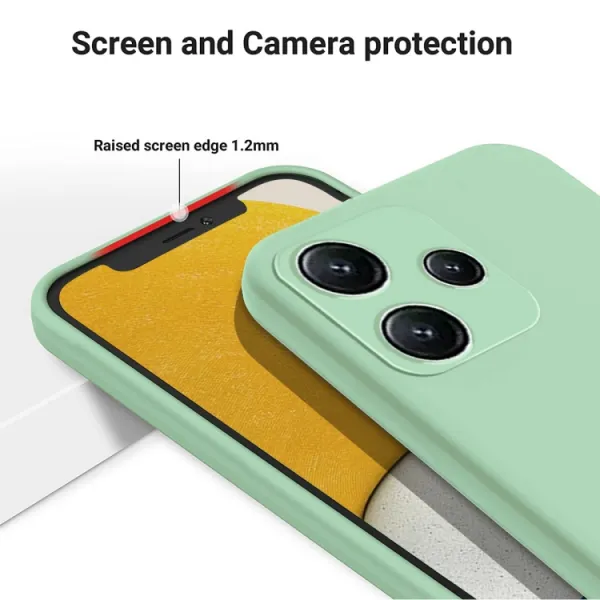 RUBBER Ochranný kryt pre Xiaomi Redmi 12 5G zelený