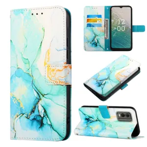 ART MARBLE Peňaženkový kryt Nokia C32 GREEN
