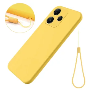 RUBBER Ochranný kryt pre Xiaomi Redmi 12 5G žltý