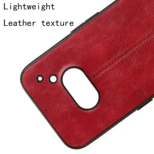 LEATHER Ochranný kryt pre Nothing Phone 2a / (2a) Plus červený