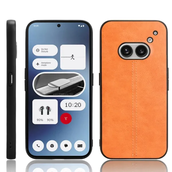 LEATHER Ochranný kryt pre Nothing Phone 2a / (2a) Plus svetlohnedý