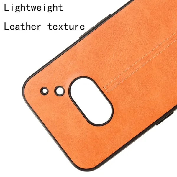 LEATHER Ochranný kryt pre Nothing Phone 2a / (2a) Plus svetlohnedý