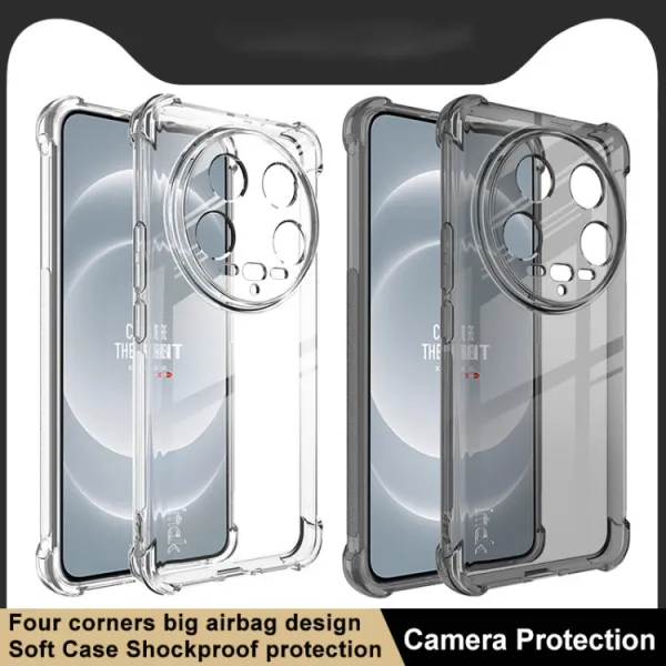 IMAK Ochranný silikónový obal pre Xiaomi 14 Ultra čierny