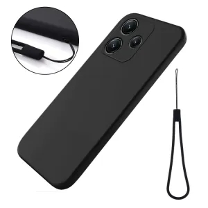 RUBBER Ochranný kryt pre Xiaomi Redmi 12 5G čierny