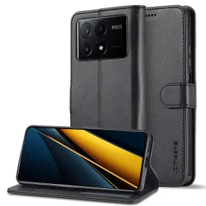 IMEEKE Peňaženkový obal pre Xiaomi Poco X6 Pro 5G čierny