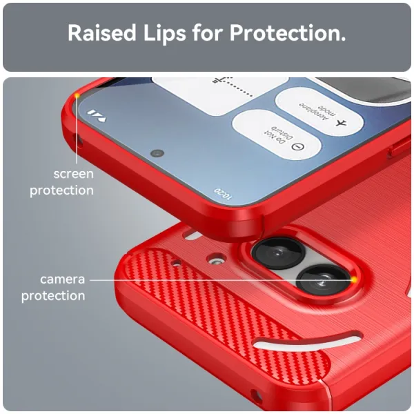 FLEXI TPU Ochranný kryt Nothing Phone 2a / (2a) Plus červený