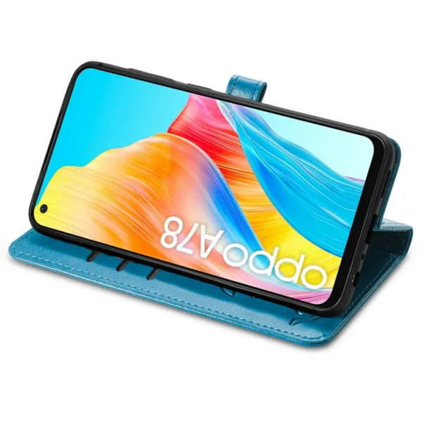 ART ANIMALS Peňaženkový obal pre Oppo A78 modrý