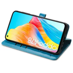 ART ANIMALS Peňaženkový obal pre Oppo A78 modrý