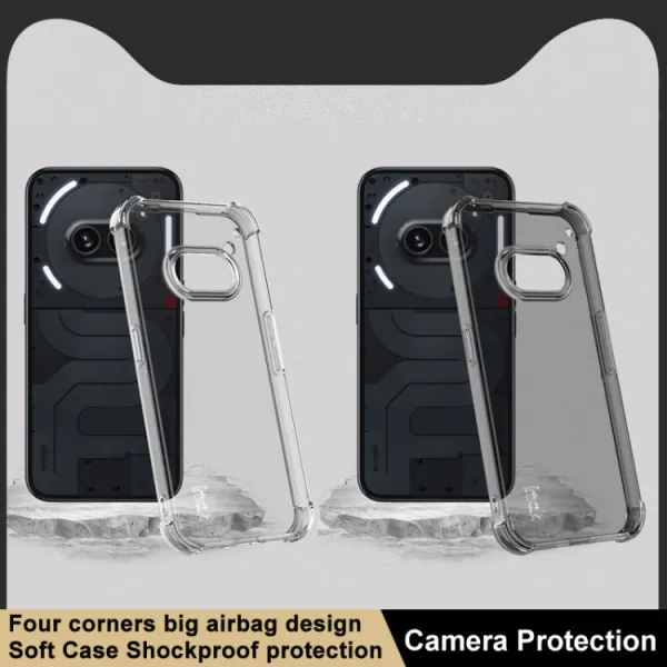IMAK Ochranný silikónový obal pre Nothing Phone 2a / (2a) Plus čierny