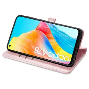 ART ANIMALS Peňaženkový obal pre Oppo A78 ružovozlatý