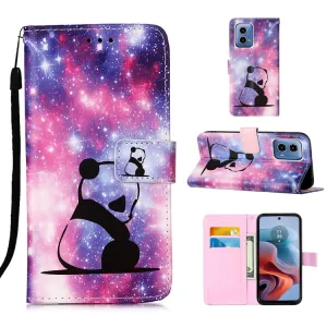 ART Peňaženkový kryt pre Motorola Moto G34 5G PANDA
