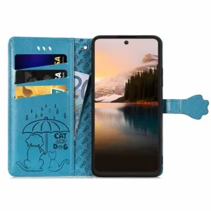 ART ANIMALS Peňaženkový obal pre  TCL 40 NXTPAPER 5G modrý