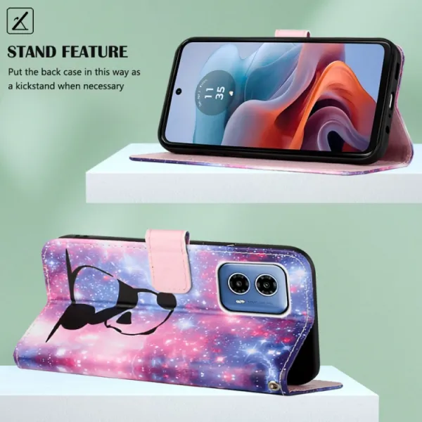 ART Peňaženkový kryt pre Motorola Moto G34 5G PANDA