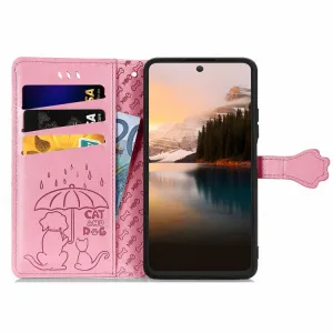 ART ANIMALS Peňaženkový obal pre  TCL 40 NXTPAPER 5G ružový