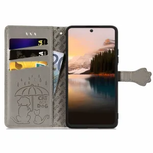 ART ANIMALS Peňaženkový obal pre  TCL 40 NXTPAPER 5G šedý