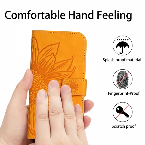 ART SUNFLOWER Peňaženkový obal pre Xiaomi Redmi 12 5G žltý