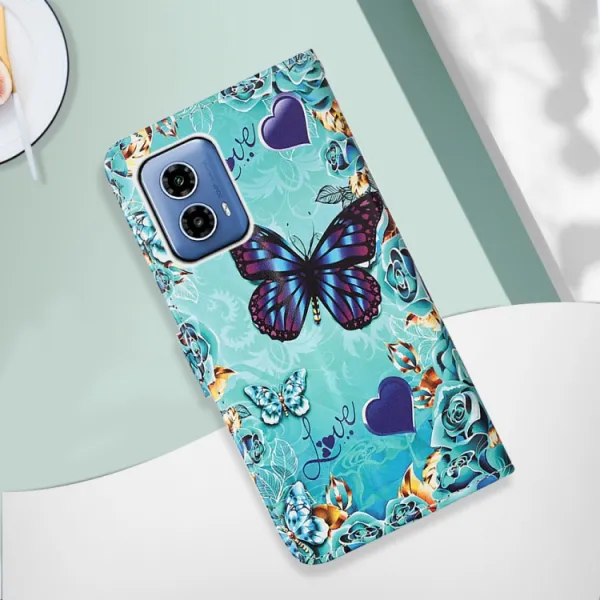 ART Peňaženkový kryt pre Motorola Moto G34 5G BUTTERFLY