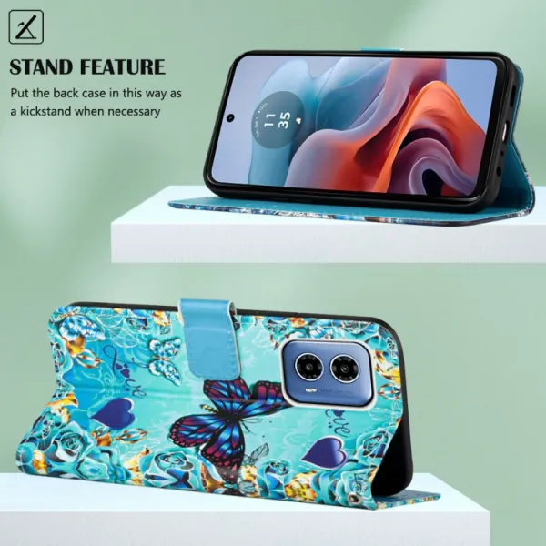 ART Peňaženkový kryt pre Motorola Moto G34 5G BUTTERFLY