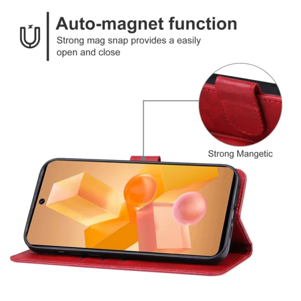 SMOOTH Peňaženkové puzdro pre Infinix Hot 40 Pro červené