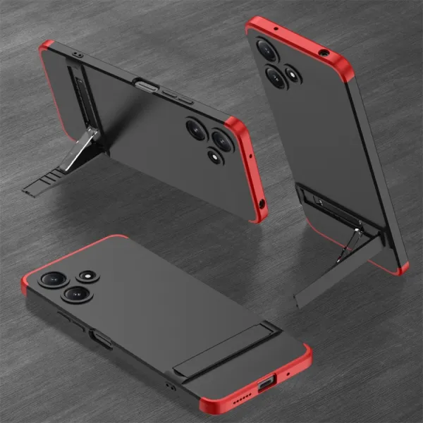 360° Ochranný kryt Xiaomi Redmi 12 5G čierny-červený