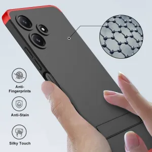 360° Ochranný kryt Xiaomi Redmi 12 5G čierny-červený