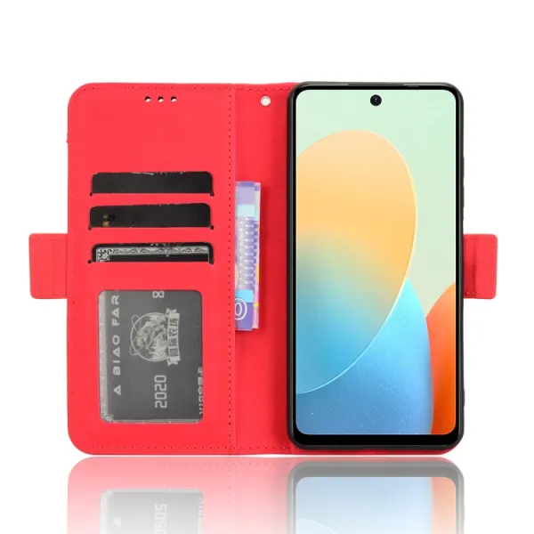 SLOT Peňaženkový obal pre Tecno Spark 20C / Tecno Spark Go 2024 červený