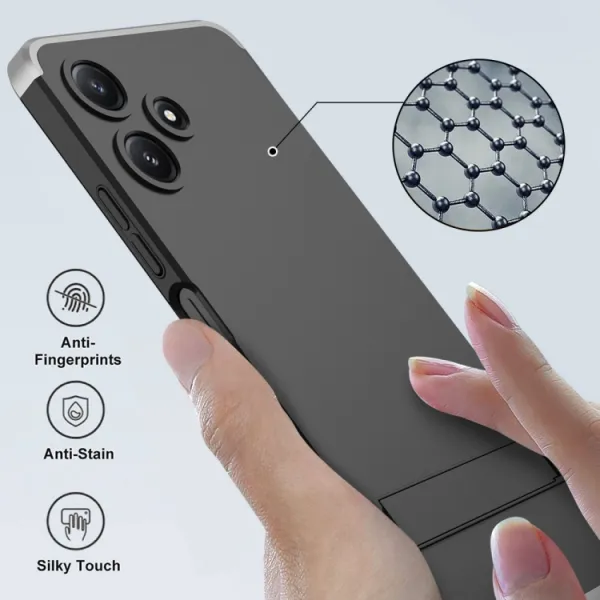 360° Ochranný kryt Xiaomi Redmi 12 5G čierny-strieborný