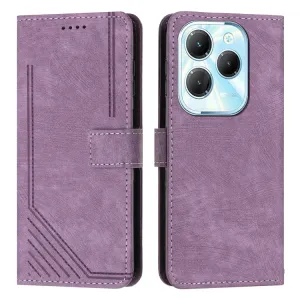 STRIPE Peňaženkové puzdro s remienkom Infinix Hot 40 / Hot 40 Pro fialové