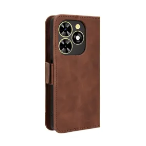 SLOT Peňaženkový obal pre Tecno Spark 20C / Tecno Spark Go 2024 hnedý