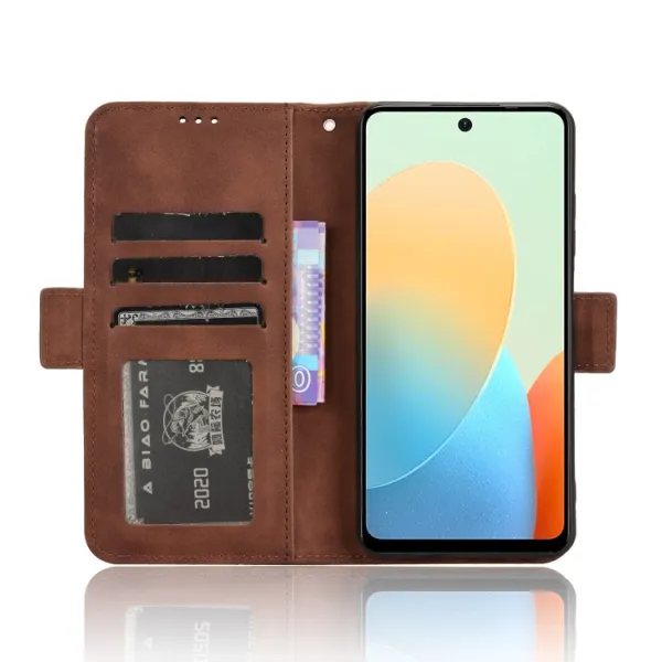 SLOT Peňaženkový obal pre Tecno Spark 20C / Tecno Spark Go 2024 hnedý