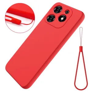 RUBBER Ochranný kryt pre Tecno Spark 20C / Tecno Spark Go 2024 červený