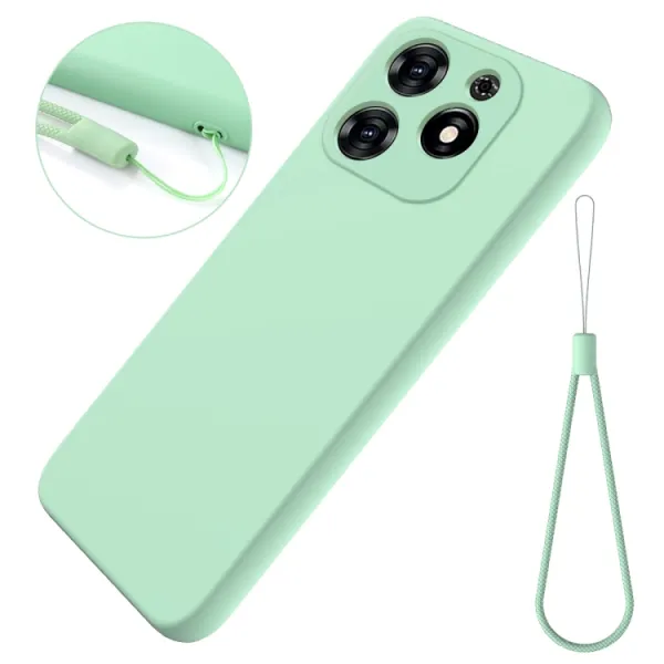 RUBBER Ochranný kryt pre Tecno Spark 20C / Tecno Spark Go 2024 zelený