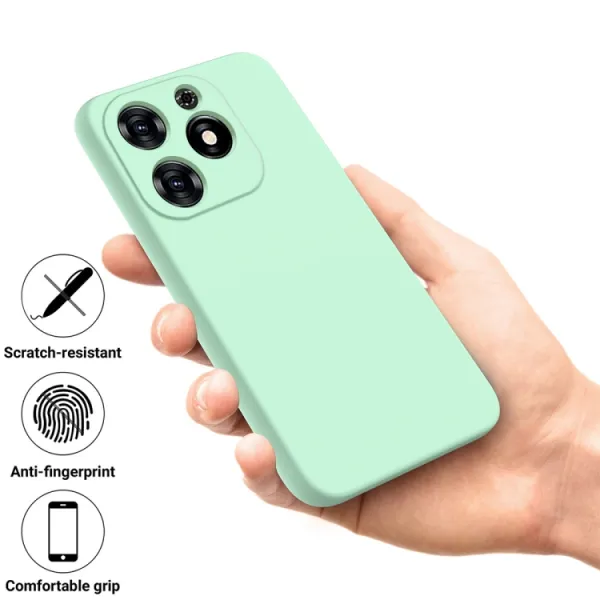 RUBBER Ochranný kryt pre Tecno Spark 20C / Tecno Spark Go 2024 zelený