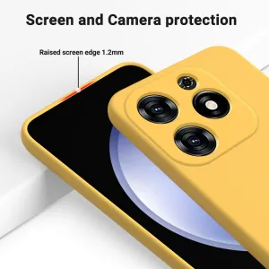 RUBBER Ochranný kryt pre Tecno Spark 20C / Tecno Spark Go 2024 žltý