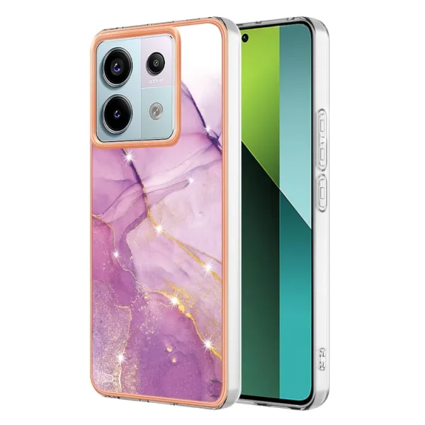 IMD MARBLE Ochranný kryt pre Xiaomi Redmi Note 13 Pro 5G PURPLE