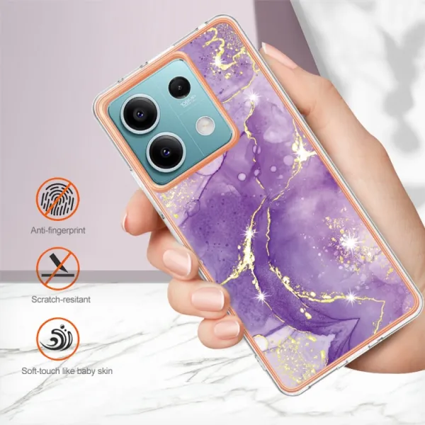 IMD MARBLE Ochranný kryt pre Xiaomi Redmi Note 13 5G PURPLE