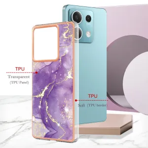 IMD MARBLE Ochranný kryt pre Xiaomi Redmi Note 13 5G PURPLE