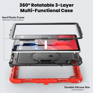 SOLID 360 Odolný obal pre Lenovo Tab M11 / K11 červený
