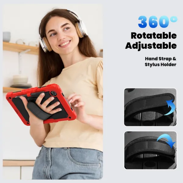 SOLID 360 Odolný obal pre Lenovo Tab M11 / K11 červený