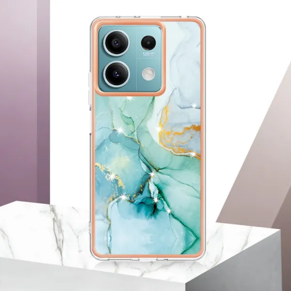 IMD MARBLE Ochranný kryt pre Xiaomi Redmi Note 13 5G GREEN