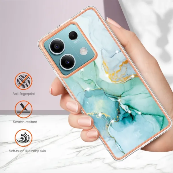 IMD MARBLE Ochranný kryt pre Xiaomi Redmi Note 13 5G GREEN