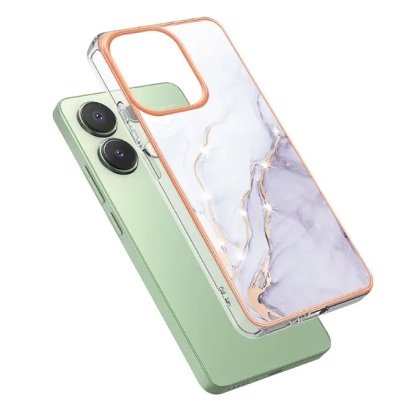 IMD MARBLE Ochranný kryt pre Xiaomi Redmi Note 13 WHITE