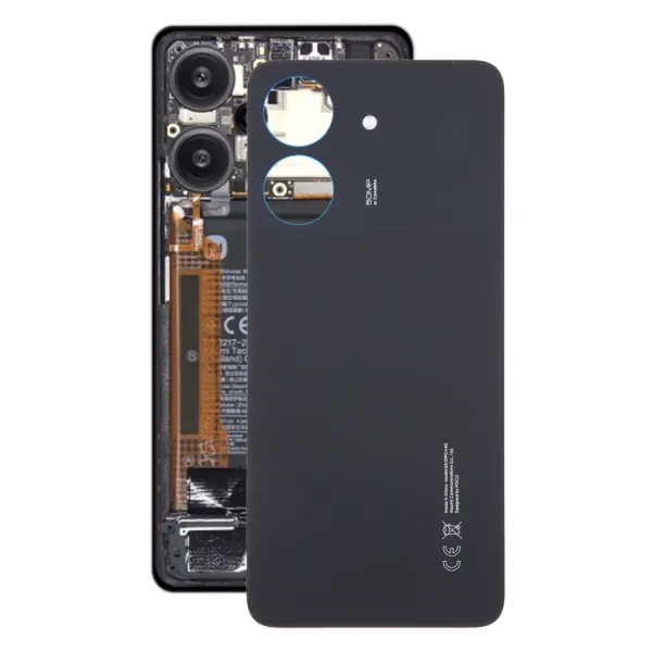 Originál Zadný kryt (kryt batérie) Xiaomi Poco C65 čierny