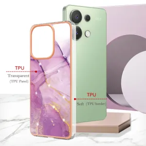 IMD MARBLE Ochranný kryt pre Xiaomi Redmi Note 13 PURPLE
