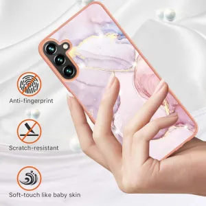 IMD MARBLE Ochranný kryt pre Samsung Galaxy A35 5G ROSE GOLD