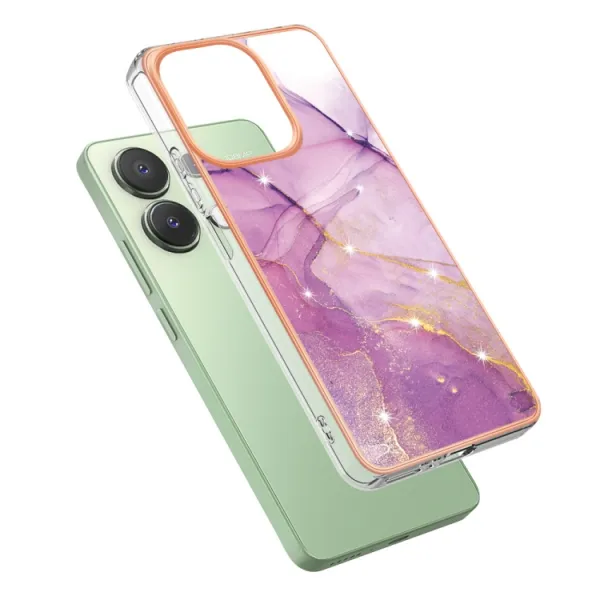 IMD MARBLE Ochranný kryt pre Xiaomi Redmi Note 13 PURPLE
